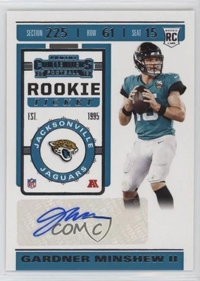 2019 Panini Contenders Rookie Ticket Gardner Minshew II #186 Rookie Auto RC - Image 1 of 2