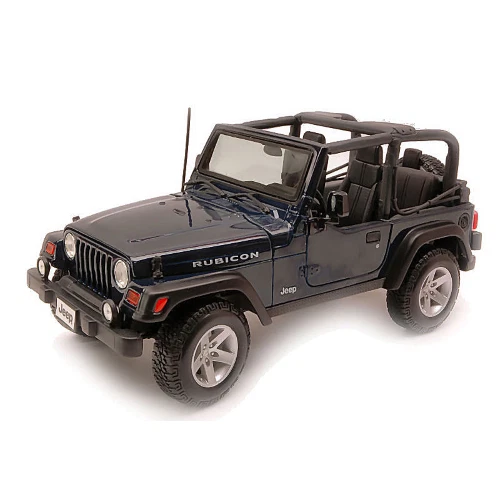 JEEP WRANGLER RUBICON 1997 BLUE 1:18 Maisto Auto Stradali Modellino Nuovo - Immagine 1 di 1
