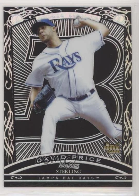 2009 Bowman Sterling Black Refractor /25 David Price #BS-DP Rookie RC - Image 1 of 2