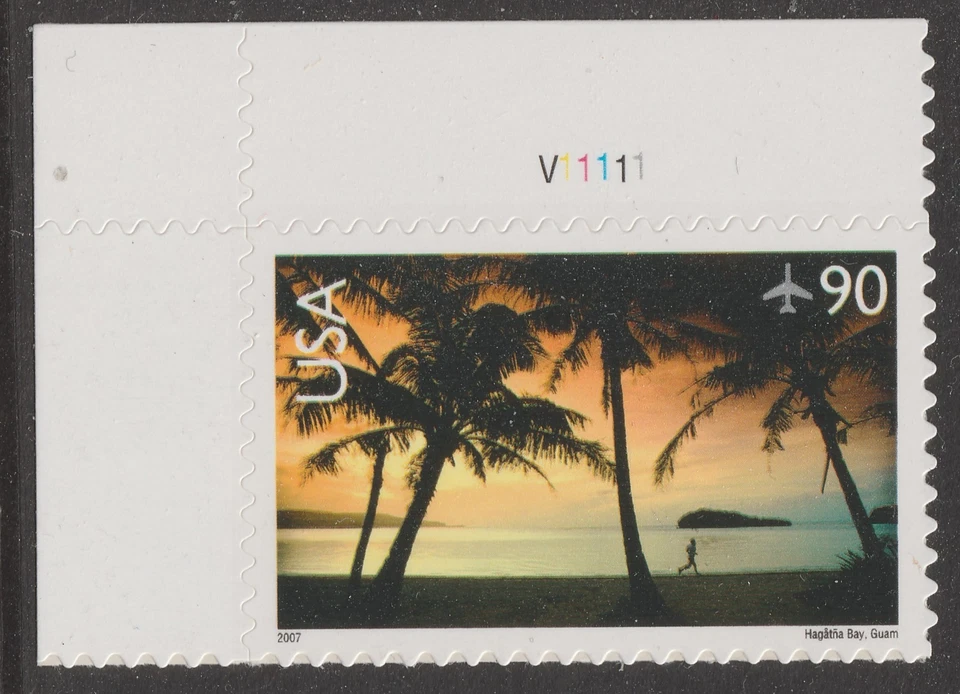 US C143 Airmail Hagåtña Bay Guam 90c plate single UL MNH 2007 - Image 1 of 1