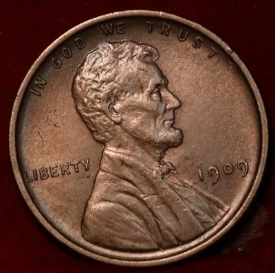 Uncirculated 1909 Philadelphia Mint Copper Lincoln Wheat Cent - Image 1 of 2