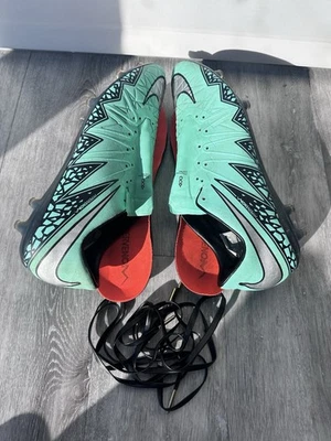 Nike Hypervenom Phinish 2 FG US Mens Size 13 Men Soccer Cleats Boots Green Glow - Image 1 of 4