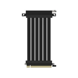 Ssupd Riser Flachband-Kabel - PCIe 4.0, 170mm, gewinkelt, schwarz - Bild 1 von 3