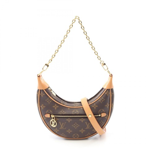 LOUIS VUITTON（LV） Borsa a tracolla Louis Vuitton passante M81098 monogramma tela pelle marrone usata donna