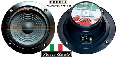 Kores Audio KMD-68 Coppia Midrange (Medi) 8 Ohm a Cono Chiuso Ø 6,5" 16,4 Cm - Immagine 1 di 4