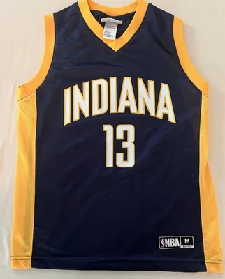 Camiseta Paul George Juvenil Mediana Azul Indiana Pacers NBA Baloncesto #13 Foto 1 de 4