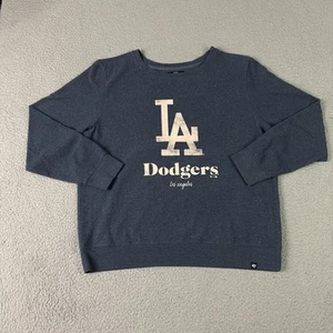47 Brand Los Angeles Dodgers Sweater Adult XL Blue Crewneck Baseball MLB Casual - Picture 1 of 9