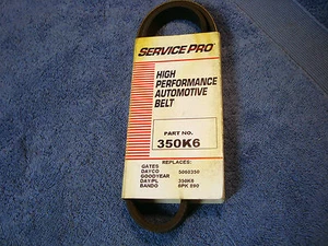 BELT Serpentine Drive SERVICE PRO 350K6 FORD MERCURY - Picture 1 of 2
