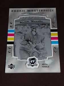 2006-07 The Cup Rookie Masterpiece Keith Yandle IRONMAN Printing Plate RC 1/1