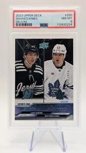 2023-24 YOUNG GUNS HUGHES KNIES /250 PSA 8 RC MAPLE LEAFS NHL - Picture 1 of 3