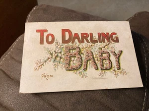 “To Darling Baby” Greeting Postcard - Picture 1 of 2