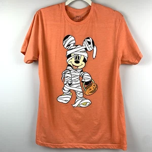 Disney Halloween Mickey Mouse Shirt Unisex M Orange Mickey Mama Poly Baumwolle - Bild 1 von 12
