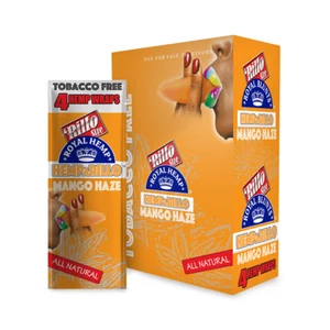 Hemparillo Rillo Size Rolling Paper 4 Count Per Pack of 15 (Mango Haze) - Picture 1 of 1