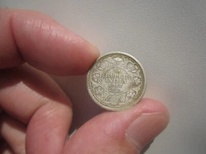 1917 INDIA 1/4 RUPEE - Picture 1 of 2