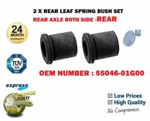 FOR NISSAN D21 D22 PICKUP NP300 1985-2014 2X REAR AXLE REAR LEAF SPRING BUSH - Picture 1 of 4