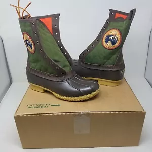 LL Bean Rangely Pac Quilted Patch Duck Boots Maine USA Mens 7 Signature Line - Picture 1 of 9