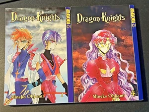 Dragon Knights Vol 1,4 Manga English Volume Mineko Ohkami - Picture 1 of 5
