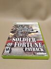 Soldier of Fortune: Payback (Microsoft Xbox 360 2007) CIB komplette polierte Disc