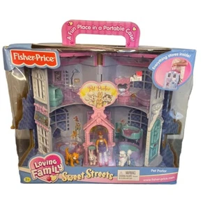 VTG-Fisher Price Loving Family Sweet Streets Pet Parlor Play Set 2003-NIB! - Picture 1 of 7