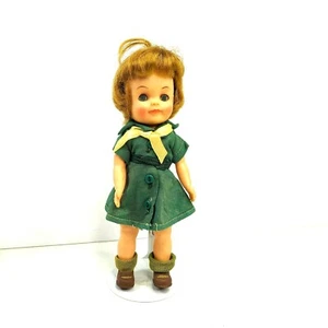 Muñeca Girl Scout Cara Esponjosa 11-966 Cabeza Roja De Colección Effanbee Oficial - Imagen 1 de 6