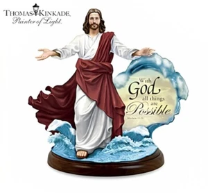Thomas Kinkade All Things Are Possible #1 Miracles of Christ Sculpture 8-inches - Picture 1 of 4