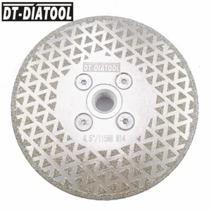 4,5" - 9" galvanisierte Diamanttrennscheibe Schleifscheibe mit M14 Flansch - Bild 1 von 13