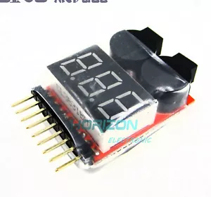 Batteria RC Lipo Allarme Bassa Tensione 1S-8S Indicatore Cicalino Tester LED B2AM - Foto 1 di 1