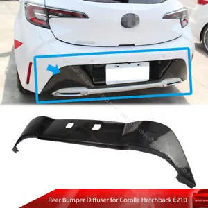 Carbon Fit For Toyota Corolla Hatchback E210 Rear Bumper Diffuser Protector 19+ - Picture 1 of 6
