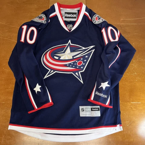 Columbus Blue Jackets Jersey Mens Small Blue Reebok Gaborik #10 NHL Hockey Cover