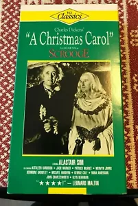 A Christmas Carol VHS Alastair Sim As Scrooge Charles Dickens Vintage - Foto 1 di 3