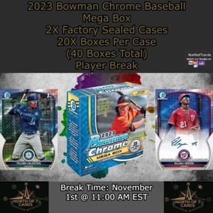 Victor Scott II - 2023 Bowman Chrome Baseball Mega - 2X Case Player BREAK #11