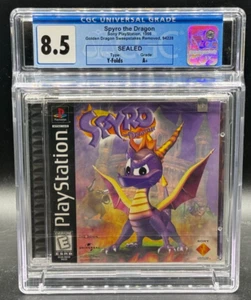 Spyro the Dragon Sony PlayStation PS1 Black Label Sealed New CGC 8.5 A+ Graded - Picture 1 of 2