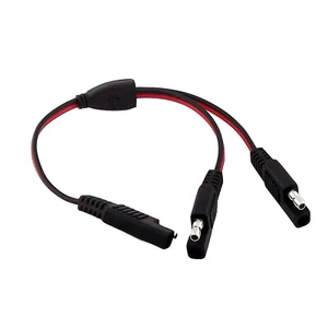 SAE Battery DC Power Extension Automotive DIY Connector Y Splitter 18AWG Cable - Picture 1 of 5