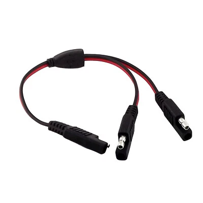 SAE Battery DC Power Extension Automotive DIY Connector Y Splitter 18AWG Cable - Image 1 of 4