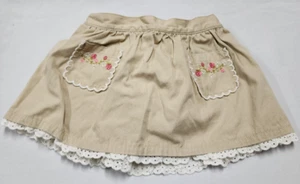 Gymboree Strawberry Patch Skort Skirt Khaki 18-24 Months Vintage Clothes Y2K - Picture 1 of 7
