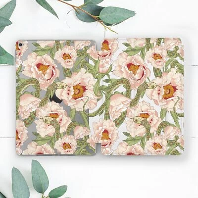 Vintage Flowers Green Snakes Art Case For iPad 10.2 Pro 12.9 11 9.7 Air 4 5 Mini - Image 1 of 4