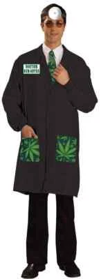 Dr. Ken Abyss Cannabis Collection Marijuana Dispensary Halloween Adult Costume - Image 1 of 2