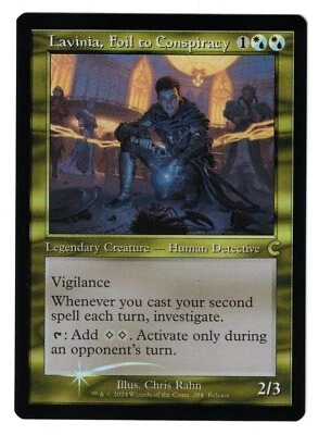 MTG LAVINIA, FOIL TO CONSPIRACY RAVNICA CLUE RETRO FRAME FOIL RELEASE PROMO RARE - Image 1 of 2