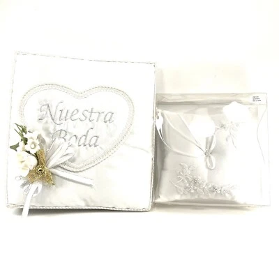 Juego de anillos de boda suministros de boda almohada y libro Foto 1 de 4