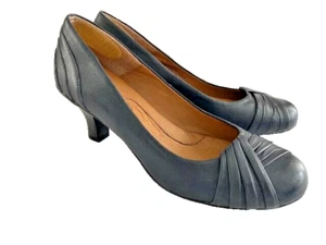 Womens Euro Soft Navy Blue shoes size 7 dress heels Sofft Pumps - Picture 1 of 6