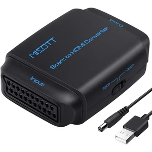 MISOTT Scart to HDMI Converter, Adapter for DVD TV - Picture 1 of 13