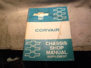1967 CHEVROLET CORVAIR Dealership Chassis Supplement Shop Manual - Good Original - Afbeelding 1 van 8