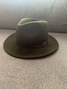 Vintage TLS Classic Olive Wool Felted Hat Size M￼ - Picture 1 of 4