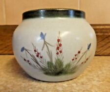 Buchan Portobello Scotland Stoneware Pottery Small Bowl/Vase - Floral Motif