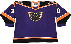 Bauer Philadelphia Phantoms #30 AHL Hockey Jersey Adult XL Purple Canada Sewn