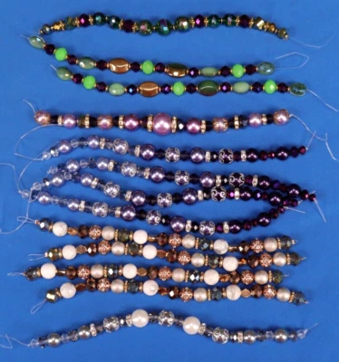 JS9 Lot of 13 Bead Strand Sets for Bracelet Jewelry Making Rhinestone Faceted - Изображение 1 из 4