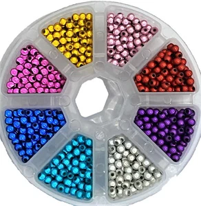 Mayorista Caja Acrílico Milagro Cuentas, Redondo, 8 Colores, Opción 4 , 5 , 6MM - Imagen 1 de 1