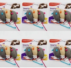 Lot Of 6 Packs SmartyKat Catnip Toys Skitter Critters 3 Count Each - Picture 1 of 14