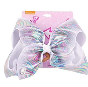 Jojo 8"  Pastel Metallic Bow - Picture 1 of 1