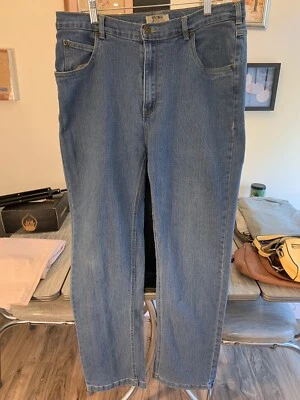 Duke jeans 40L men straight fit blue mid wash 30 inseam - Image 1 of 4